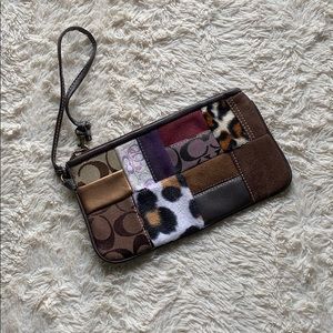 Coach Patchwork Wristlet
